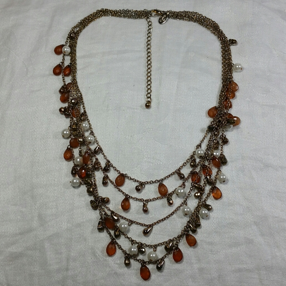 Premier Designs Multi Layer NECKLACE Charm Beads - Picture 6 of 12